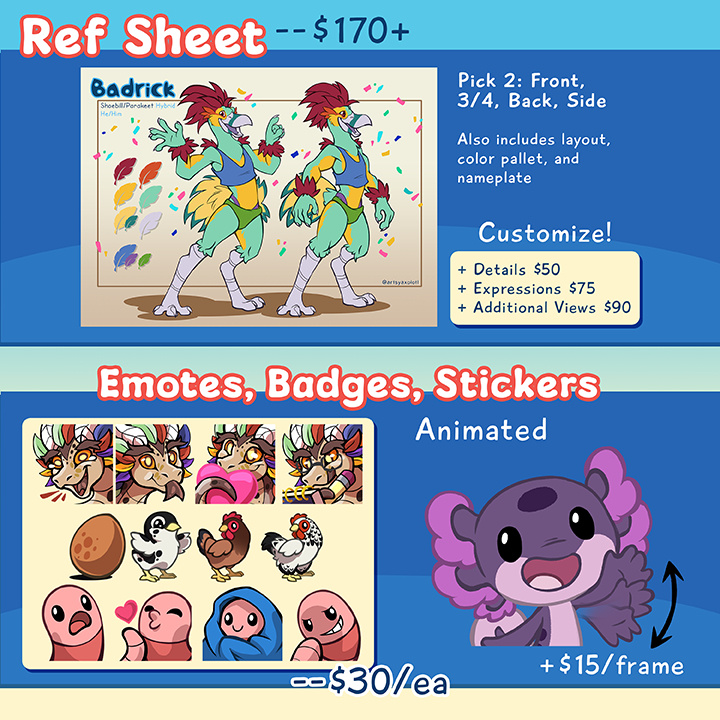 Character Sheets and Emotes Character Sheets and Emotes
